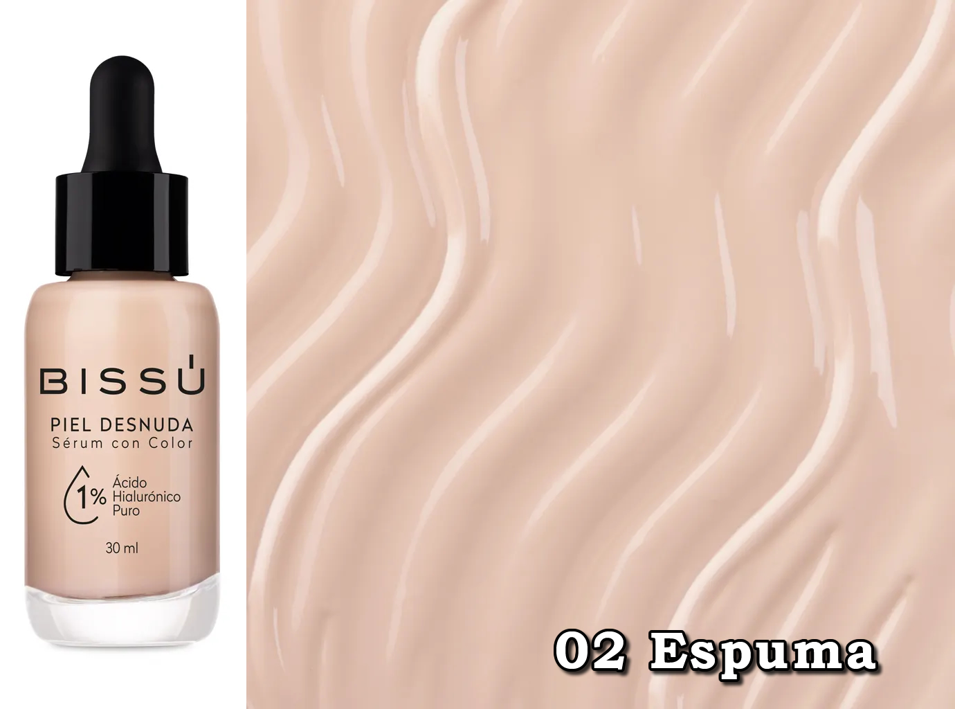 Bissú Sérum con Color 02 Espuma